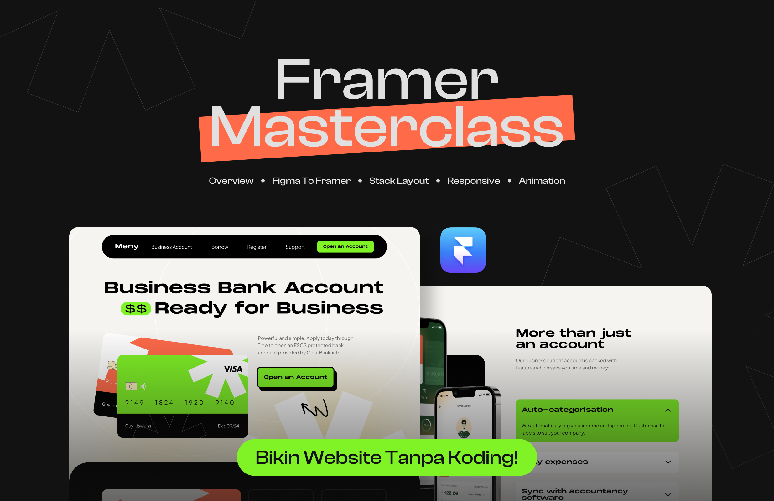 Kelas Figma to Framer Masterclass: Professional Website Landing Page di BuildWith Angga